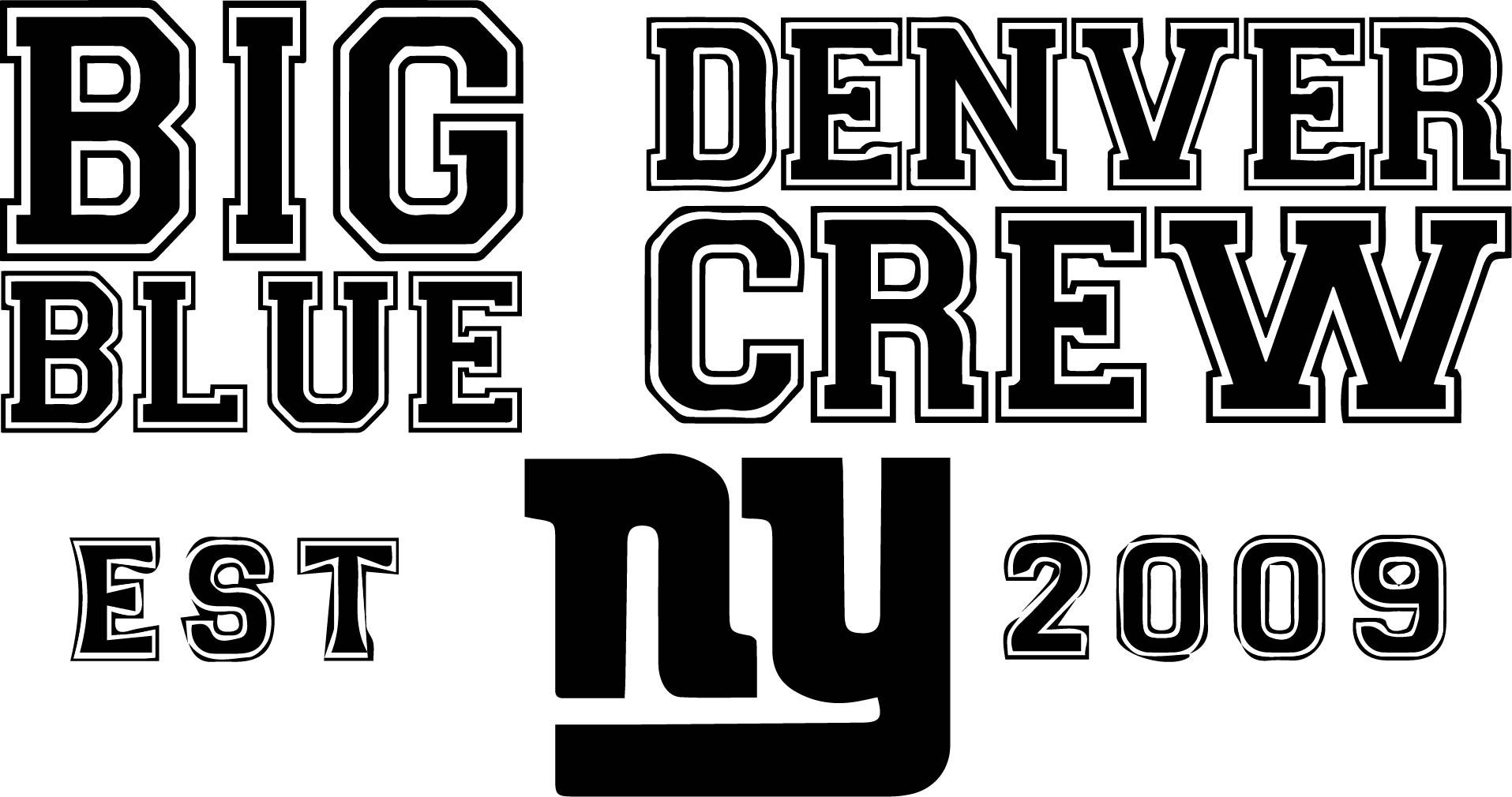 Big Blue Denver Crew - Denver Giants fans